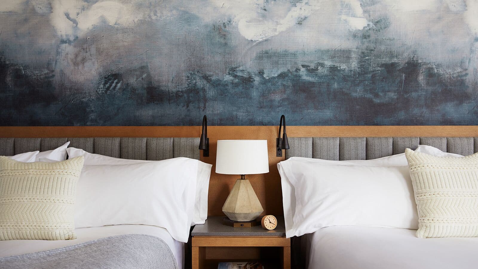 room with two beds