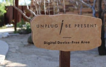 Unplug be present sign